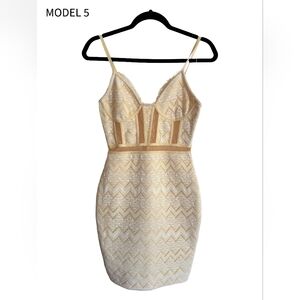 Elegant Cream Mini Dress